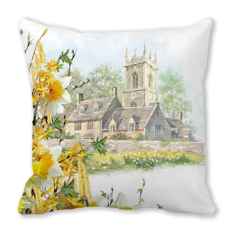 Dog duck sheep pattern printed cushion cover home decoration bedroom living room sofa cushion cover 45x45 cm