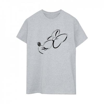 Womens/Ladies Minnie Mouse Nose Up Cotton Boyfriend T-Shirt