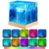 Ocean Wave Projector Lamp Northern Lights Projector Light Cube Atmosphere Light Water Wave Lamp Projector for Kids Birthday Gift