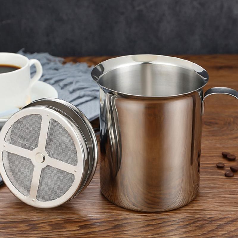 Nonrust Steel Manual Milk Frother Double Layer Whisks For Homemade Coffee No Electricity Need Portable Design