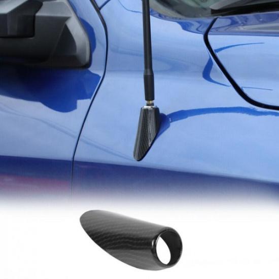 Carbon Fiber Antenna Base Moulding Decor Cover Trim For Dodge RAM 1500 2010-2017