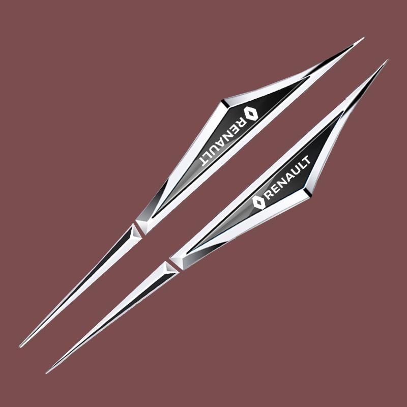 Innenaufkleber Kohlefaser Auto Kotflügel Seitenemblem Aufkleber Geeignet für Renault RS Koleos Captur Kadjar Megane Clio Ta