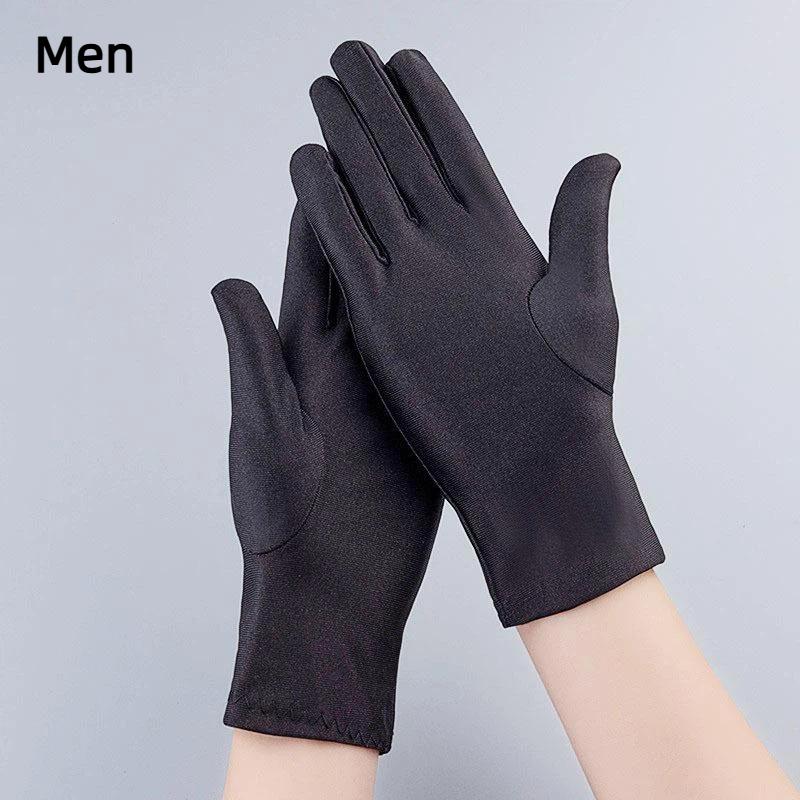 Thin Solid Color Short Gloves High Elastic Spandex Fashion Formal Etiquette for Banquet Prom Stage Performance