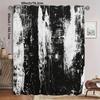New Abstract Black and White Patterned Decorative Curtain   Creative Bathroom Shower Curtain   Easy Hanging   Machine Washable   Hom