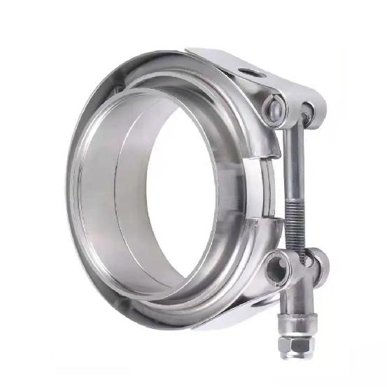Stainless steel 2.36 inch exhaust pipe V band clamp flange kit Vband kit