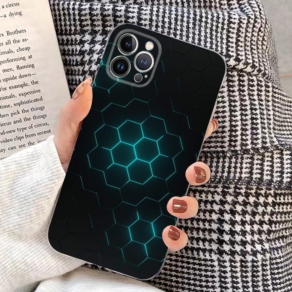 

Роскошный геометрический стильный чехол для телефона для iPhone 15 14 11 12 13 Mini Pro XS Max Чехол 6 7 8 Plus X XR SE 2020 Funda Shell iPhone 11