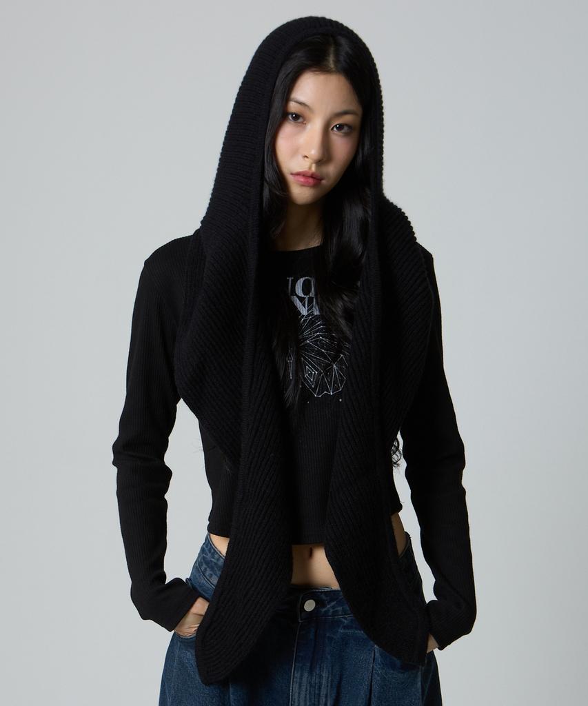 UNKNOWN PLANET Hooded Muffler Balaclava Black