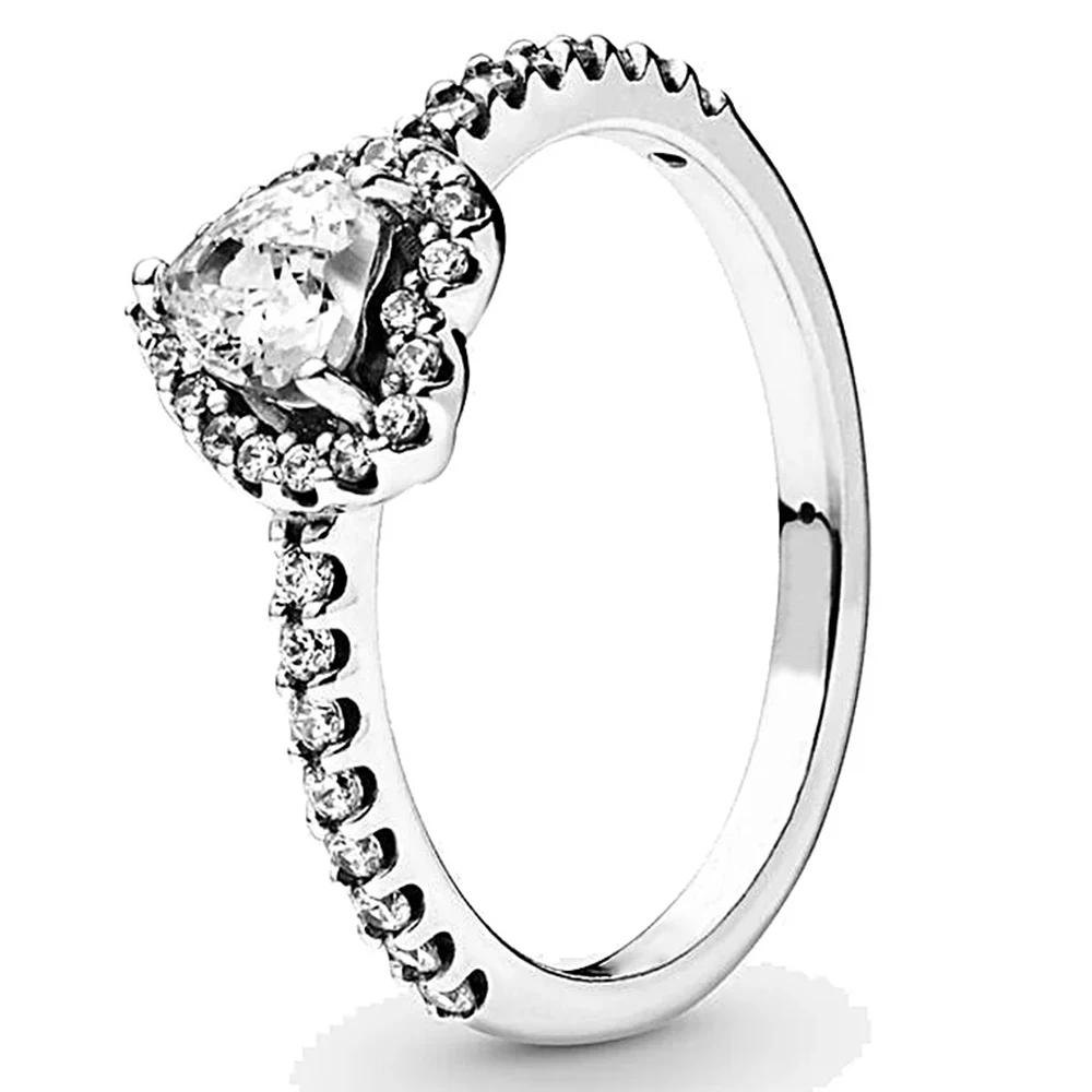 New Disney Fashion Sun Sapphire Couple Fit Pandora Birthday Gift Valentine's Day Limited Edition Ring