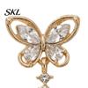 Dangle Earrings for Women 1 Pair Butterfly Drop Women, Inlay Teardrop Zirconia Earrings, Romantic Date Night Jewelry Sparkly Rhinestone Banquet Party