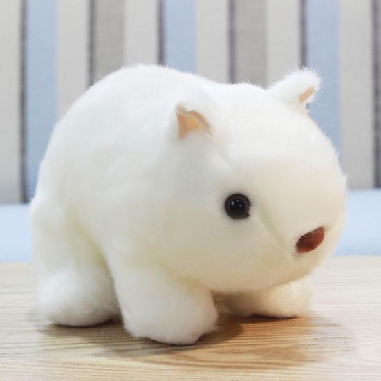 Simulation Wombat Toy Lovely Vivid Expression Birthday Gift Stuffed Guinea Pig Animal Toy for Girl
