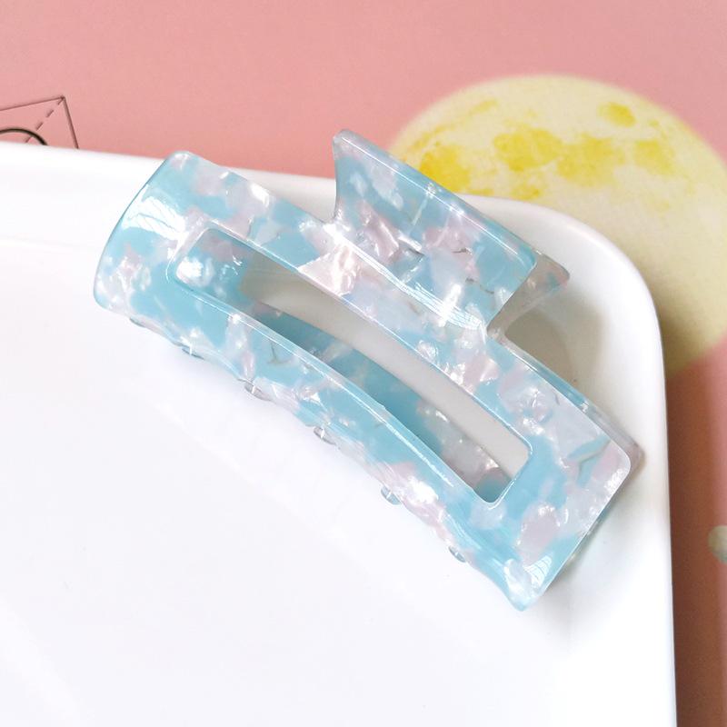 Korean-Style Temperament Square Acetate Hair Clip for Women - Large Ponytail Accessory