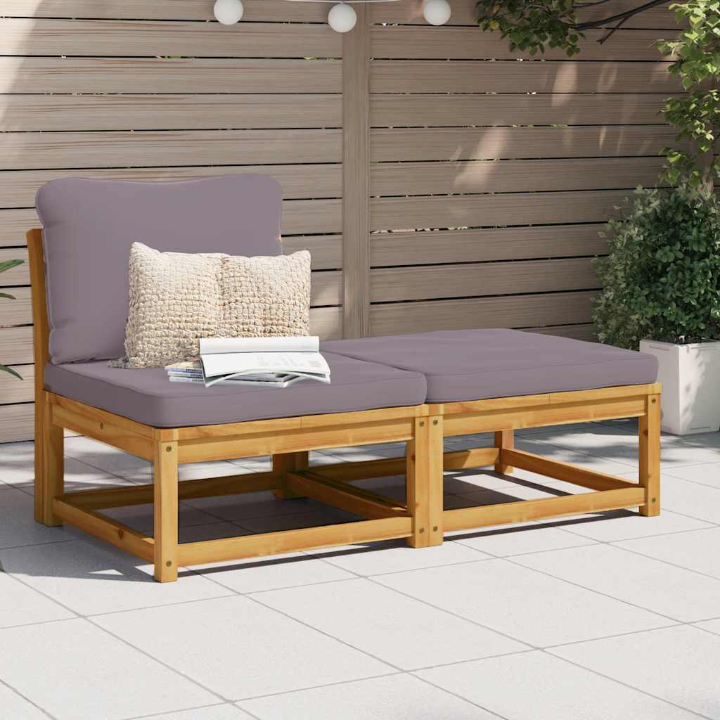 3 Piece Garden Lounge Set with Cushions Solid Acacia Wood