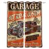 Bedroom Kitchen Curtain Vintage Classic Antique Car Retro Window Curtains for Living Room Decorative Items