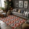 Stilvoller Southwestern Teppich Rutschfeste Fußmatte Innen Außen Dekor Bohemian Tribal Muster Bodenmatte Wohnaccessoire Vintage Rustikal
