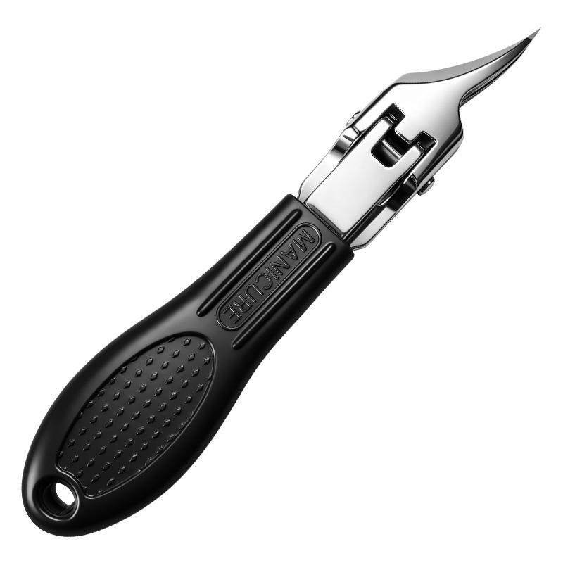 Ultra-Sharp Angled Stainless Steel Nail Clippers for Thick Nails