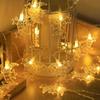 1PC 1.5M10LED/3M20LED Ramadan three stars and moon light string,powered by AA batteries(excl),used for room Ramadan decoration