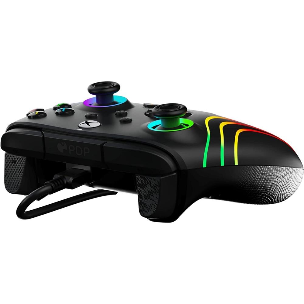 Afterglow Wave LED Wired Controller PDP Afterglow Wave LED Wired Controller for Xbox Series XS - Black [Xbox Officially Licensed Product]