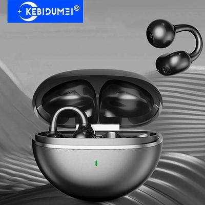 Bezdrátová Bluetooth 5.4 sluchátka do uší s klipem na ucho Vodotěsná sportovní sluchátka Redukce šumu HiFi stereo sluchátka pro chytré telefony