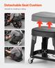 Mechanic Stool Rolling Workshop Seat 300 lbs Load with Wheels & Tool Tray