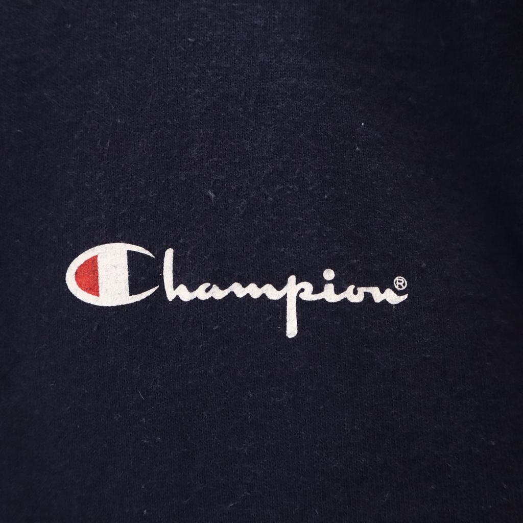 Champion 90s Made in USA Old Long sleeve T-shirt L Navy Ron T Men's Used
