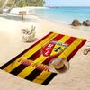 Racing Club De Lens Personalized Printed Beach Towel Soccer Logo Support Custom Name Text Absorbent Towel For Sport Travel Special Gift