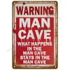 Metal Signs Vintage Metal Plates Posters Retro Wall Art Bar Accessories Mancave Tin Sign Room Luxury Home Decor Item Decorations