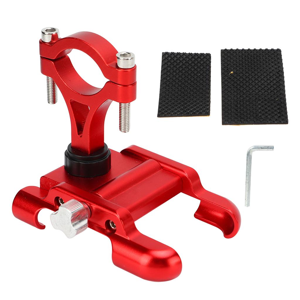 Adjustable Bike Phone Mount Aluminum Alloy Mobile Phone Clamp Holder for Outdoor Cycling