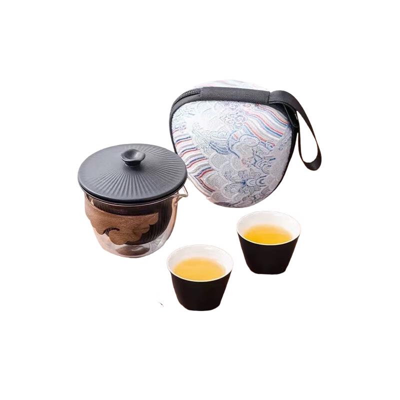 Portable Japanese Ceramic Car Teacup Set