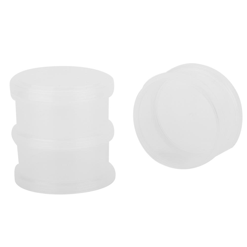 3 lager Nageldekorationssekvens Organiseringslåda Transparent Tom Förvaringslåda för Nagelkonst