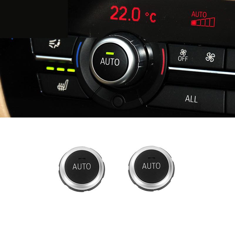Für BMW 5 7 Serie F10 F01 10-16 Silbrig Schwarz Center Klimaanlage AC Control Schalter Taste Ersetzen abdeckung Auto Innen