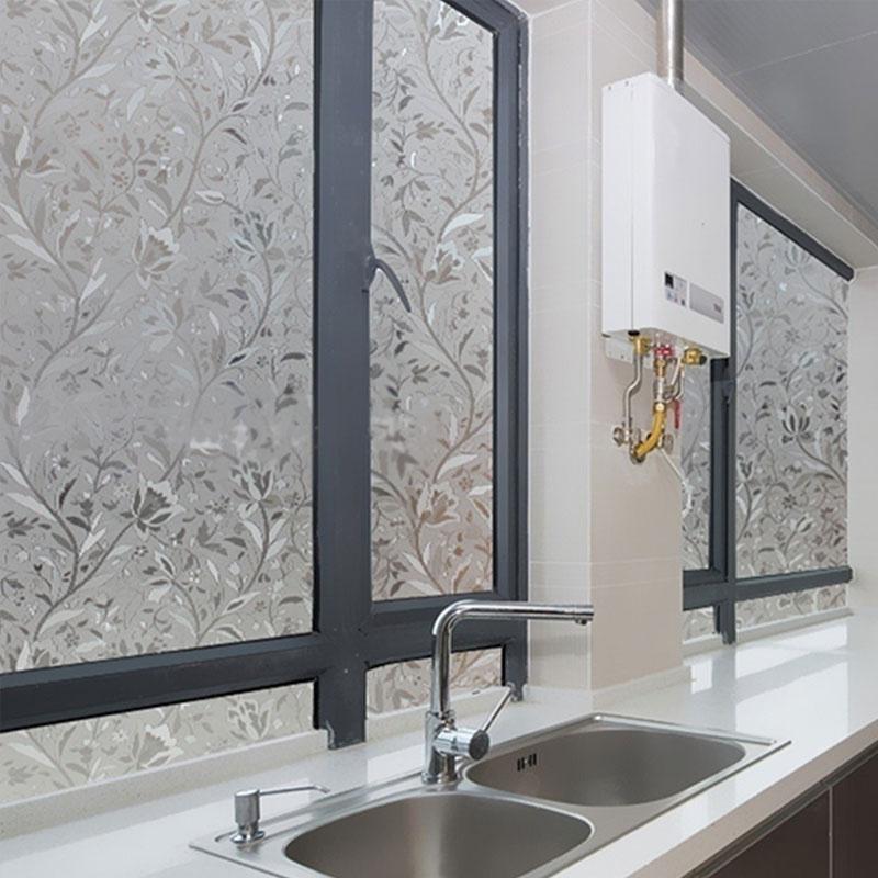 Home Decor 45cmx200cm Resuable Pvc Window Sticker Glass Film Privacy Self Adhesive  Bathroom