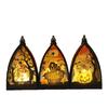 Halloween LED Candle Lantern with Flickering Flame, Remote Timer