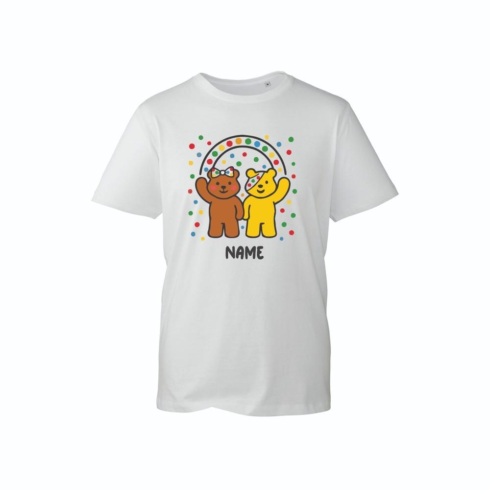 Custom Kids TShirt with Two Bears Personalized Name Tee for Fundraisers S