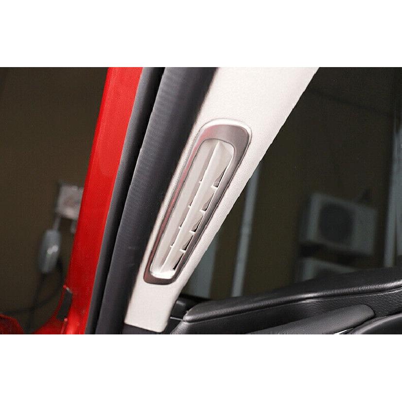 For Mazda 3 Axela 2019-2024 Silver Titanium A Pillar Air Outlet Vent Cover Trim