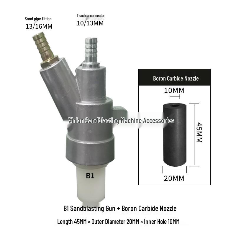 Type B Boron Carbide Sandblasting Nozzle for Manual & Automatic Rust Removal Machines