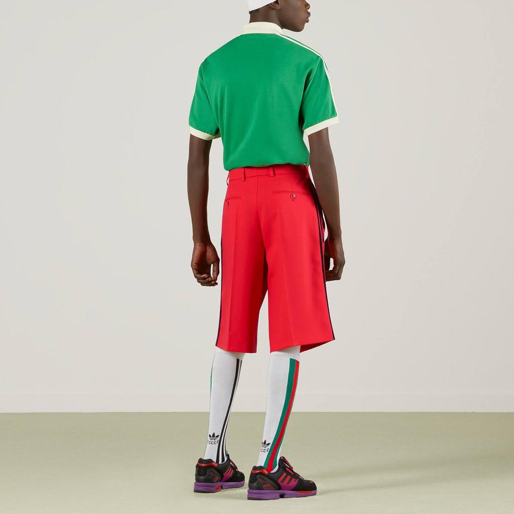 GUCCI x Adidas Originals Collaboration SS23 Polo Shirt Men's Green 700497-XJEVF-3063