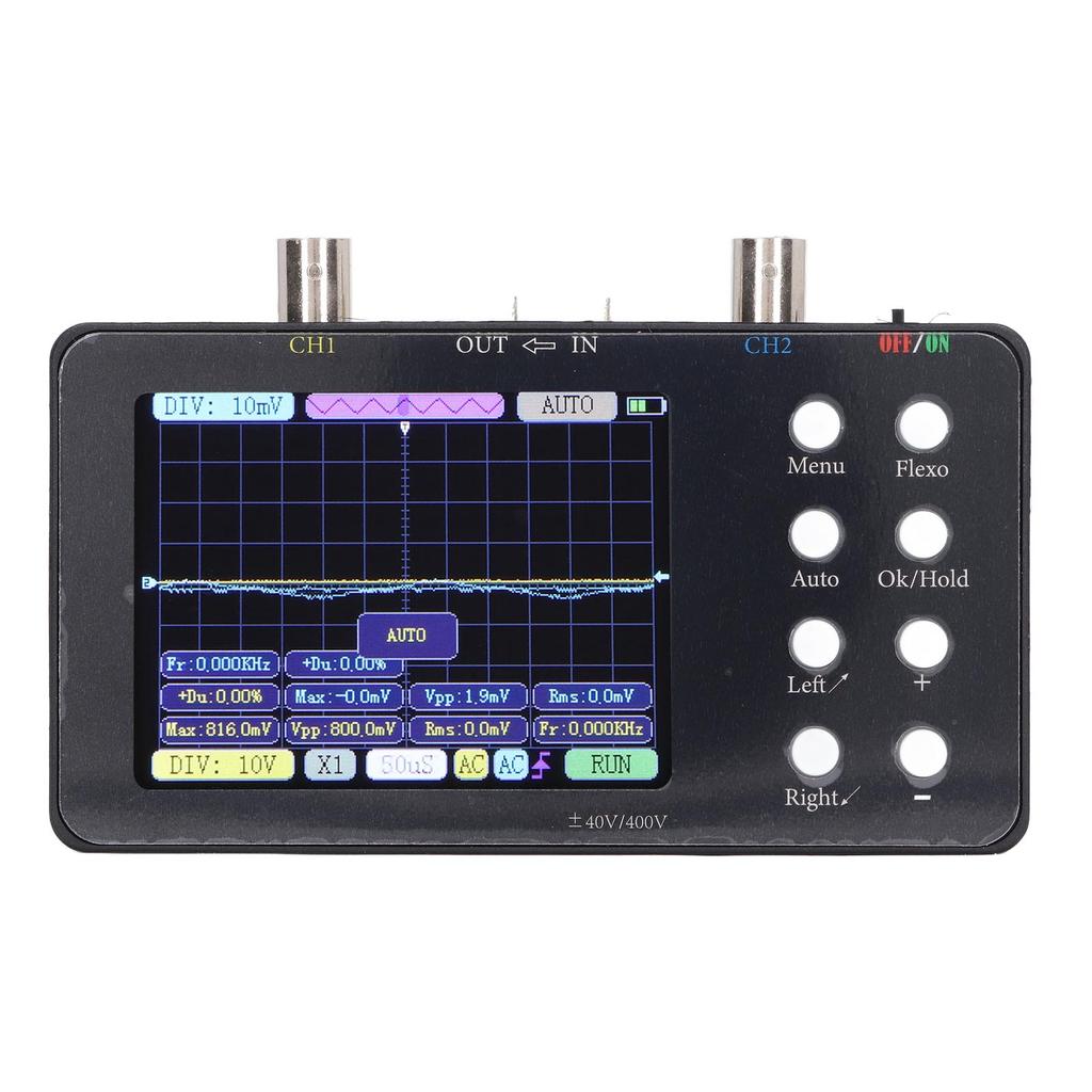 Digital Oscilloscope Portable Dual Channel 3.2 Inch Digital Automotive Oscilloscope with 50M Sample