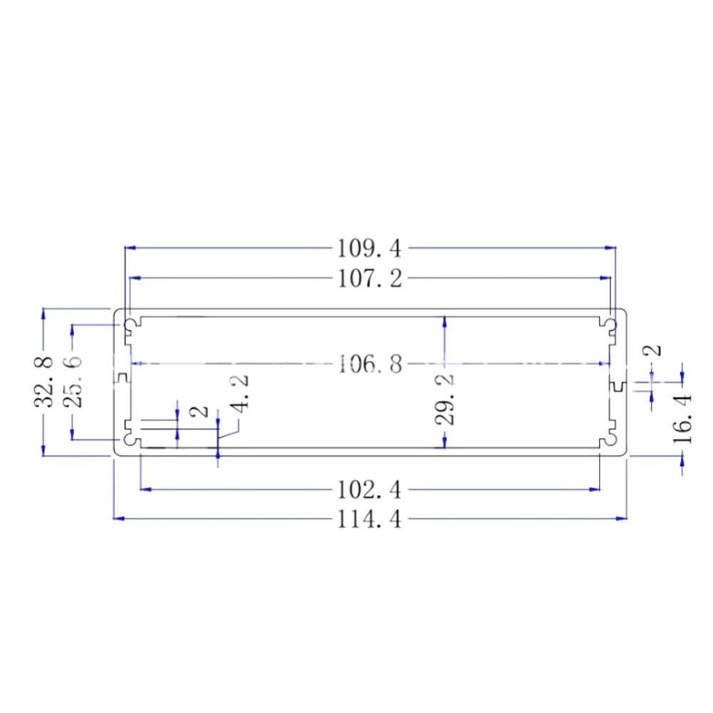 Aluminum Electronic Project Box Black PCB Aluminum Box Aluminum Enclosure  Instrument Cooling