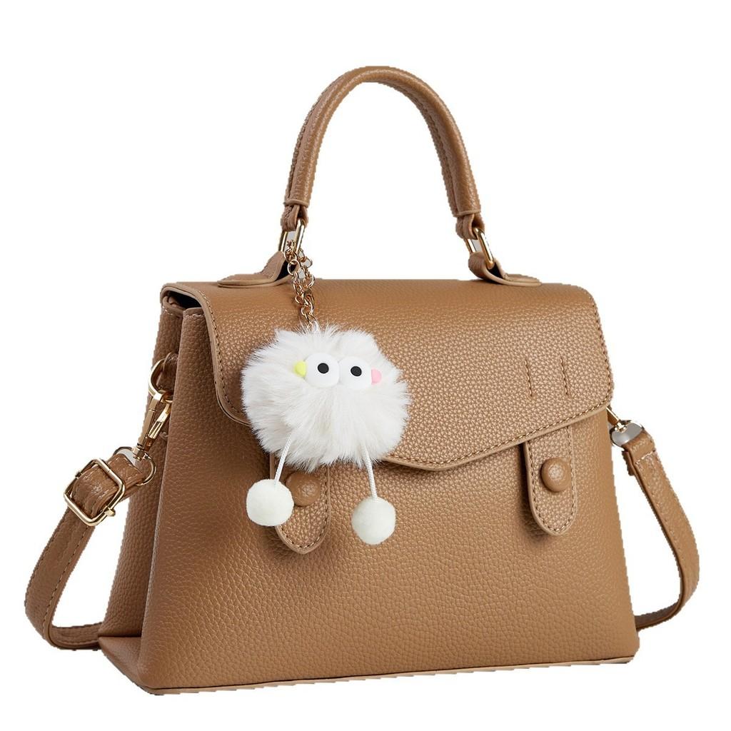 Fashion Large Capacity Pu Handbag For Casual Travel With Inner Zipper Pocket