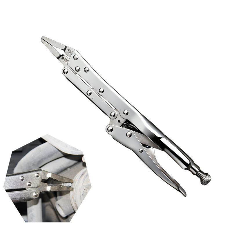 SHGO-Locking Pliers 12 Inch Extra Long, Long Nose Mole Grips For Deep Reach Vehicle Repair