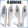 N62R-4PCS Car Silver Window Switch Cover Bezel Trim 74232-02630 74231-02620 For Toyota Corolla 2007-2013 Armrest Upper Panel