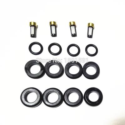 4set Fuel Injector Repair Kit Service Kit For Toyota 4Runner Tacoma T100 2.7L 23209-79095 2325075050 Replacement (AY-RK076)