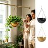 Plant Hangers Outdoor Iron Self Watering Space Saving Modern Plant Pot Hanger Indoor Wall Decor For Home Decor Window Living