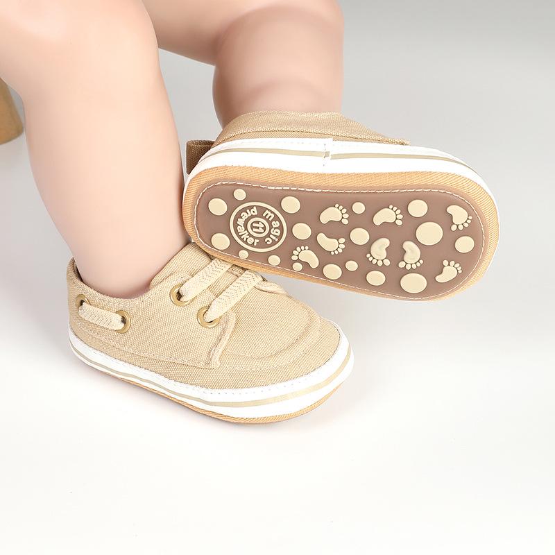 Non-Slip Canvas Slip-On Shoes for Babies 6-12 Months – Soft Sole, Stay-On Design for Boys and Girls
