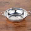 Stainless Steel Clear Soup Pot Single Pot Hot Pot Gas Stove Cooking Pot Cookware For Kitchen Stockpot Basin Silver