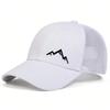 Breathable Mesh Baseball Cap Mountain Range Embroidery Hip Hop Hat Fashion Sunscreen Hat  Summer
