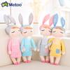 Non-Toxic Metoo Dream Angel Plush Doll Baby Vintage Bunny Doll With Gift Box Kids Soft Toys Birthday Gift