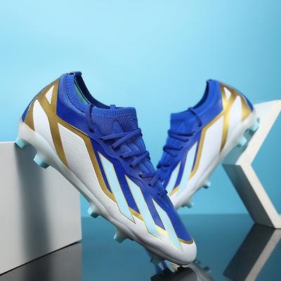 Chaussures de Sport Ongles Baskets Tige Basse Longue Surface Cuir Cassé Jeunesse Tige Basse Ongles Courts Entraînement Grande Taille Chaussures de Football Football