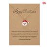 Charm Christmas Necklace for Women Men Merry Christmas Snowman Santa Claus Pendant Link Chain Necklace Xmas Jewelry Gifts