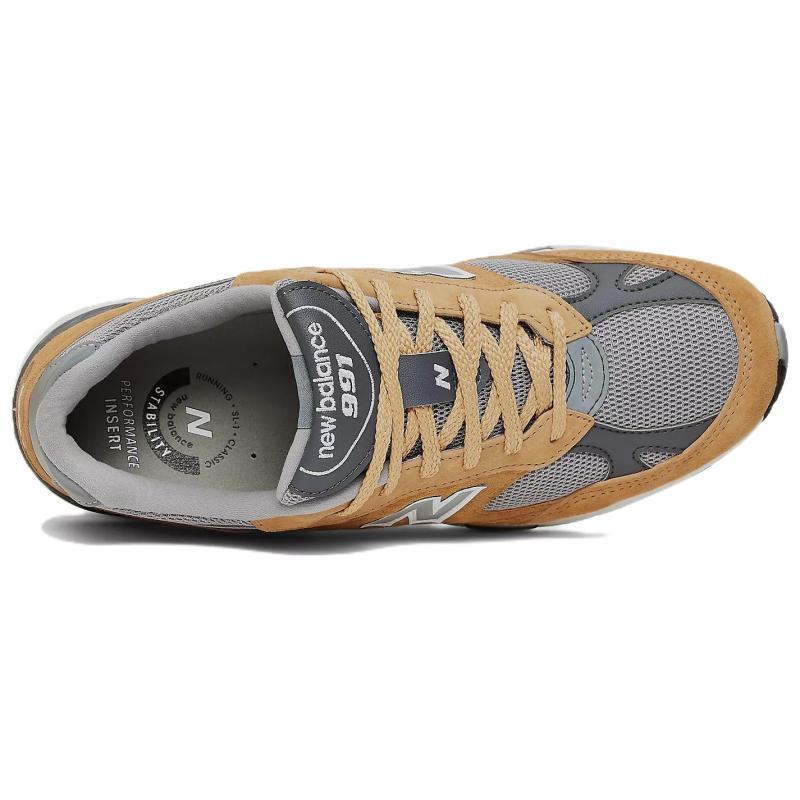 New Balance 991 MiUK Tan Grey Dark Grey Sneakers M991TGG